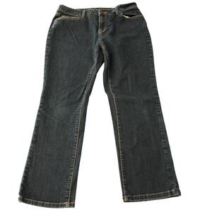 LL Bean Women's Blue Jeans Size 14 Petite Denim Classic Fit Good